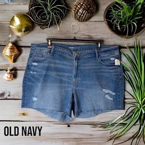 🌺🩳NWT Old Navy Distressed Denim Shorts Size 22🩳🌺